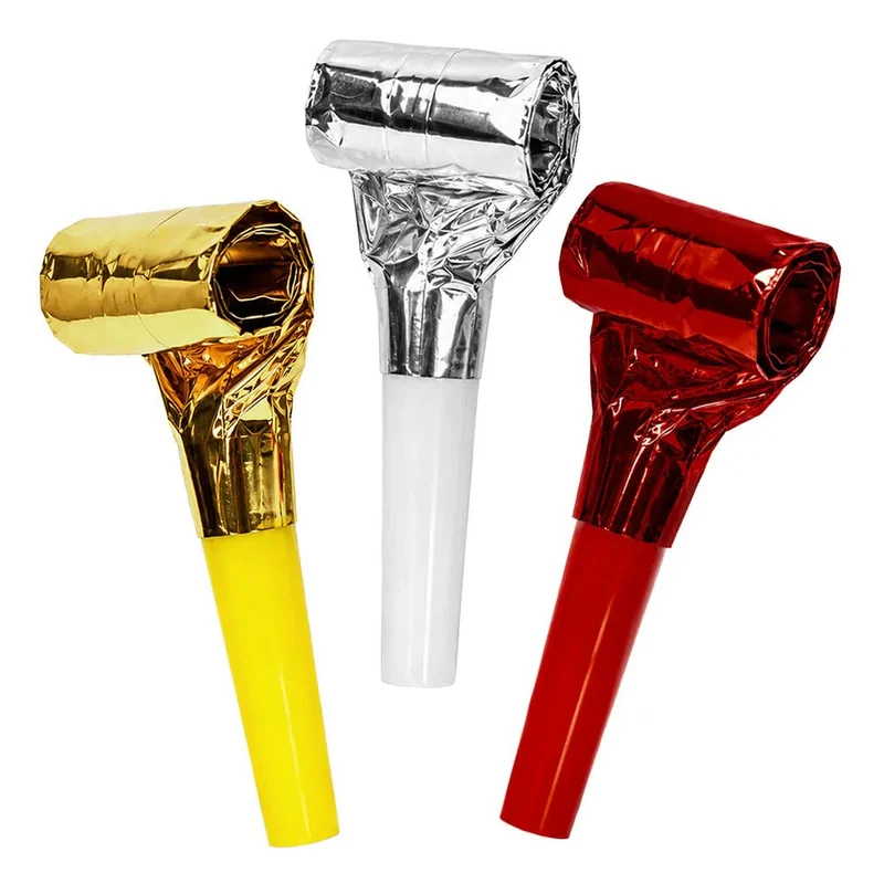 Farbige Rollzungen, Metallic, 36 Stück