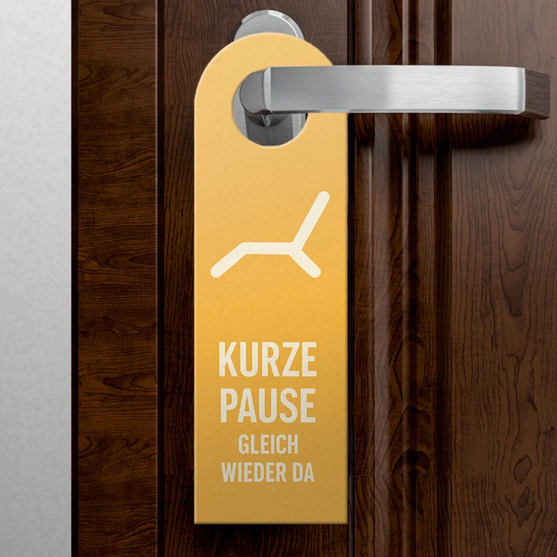 Homeoffice Bitte rücksicht nehmen Türhänger fürs Büro
