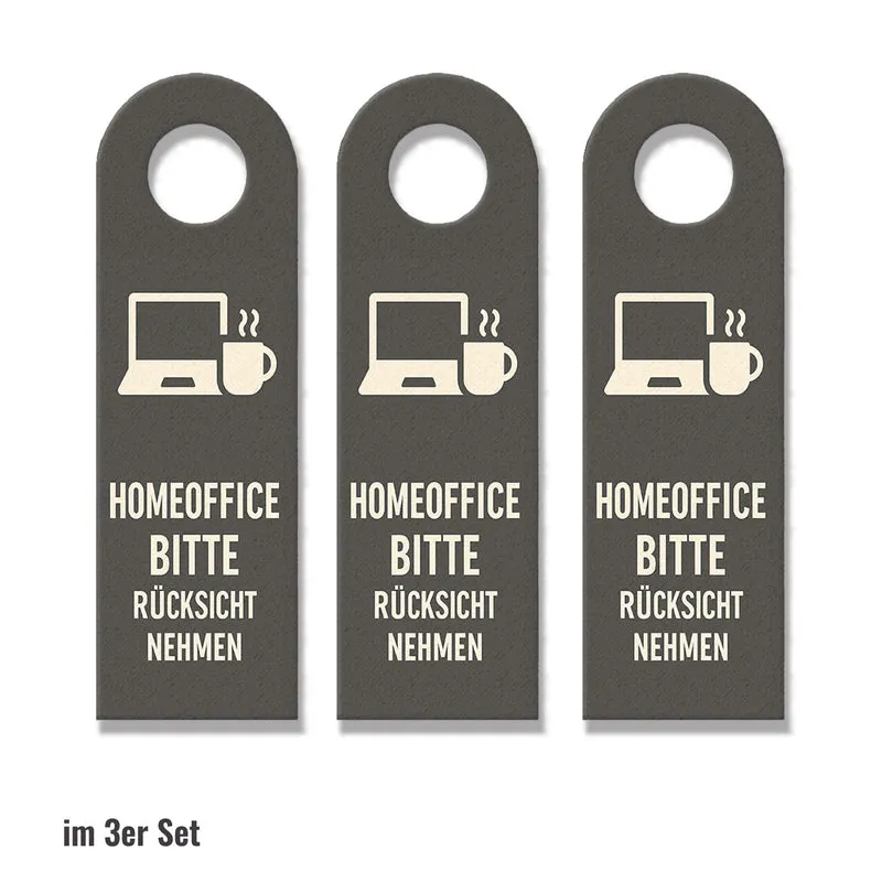 Homeoffice Bitte rücksicht nehmen Türhänger fürs Büro
