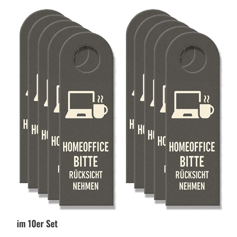 Homeoffice Bitte rücksicht nehmen Türhänger fürs Büro