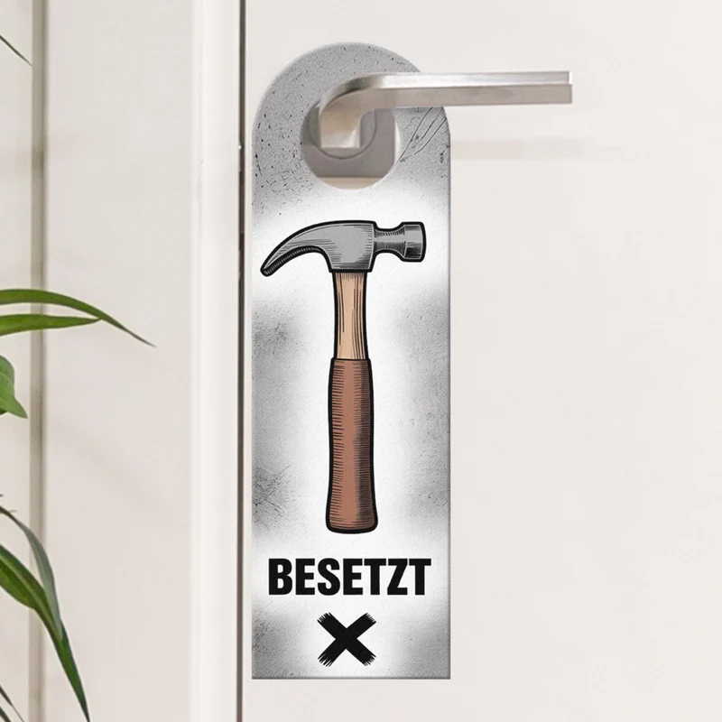 Besetzt Frei Hammer Schraubenschlüssel Türhänger für Werkstatt
