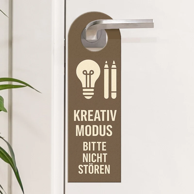 Glühbirne Kreativ-Modus Normalbetrieb Türhänger für Büro