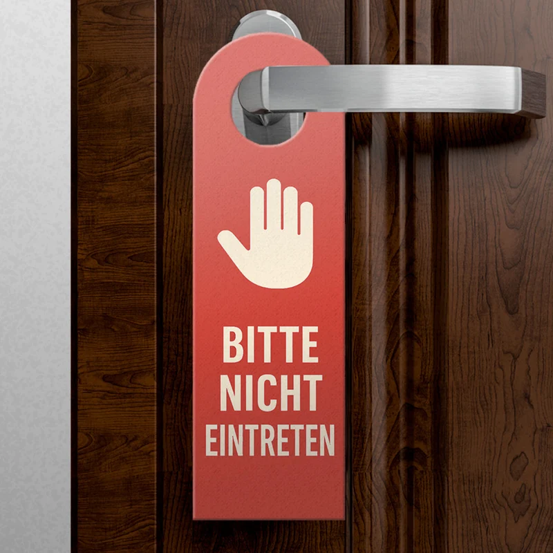 Aufnahme läuft bitte nicht eintreten Mikrofon Türhänger