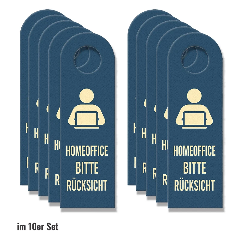 Homeoffice Kinder Willkommen Türhänger für Eltern