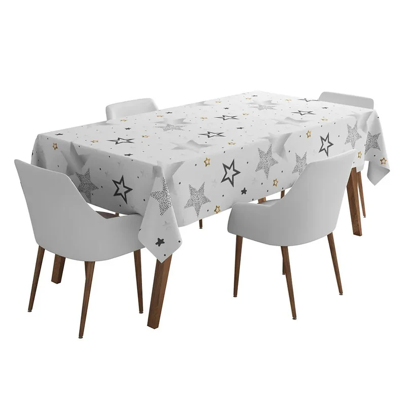 Tischdecke mit Sternen, 1,8 m