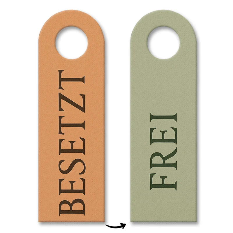 Besetzt Frei Türhänger für Büro und Homeoffice