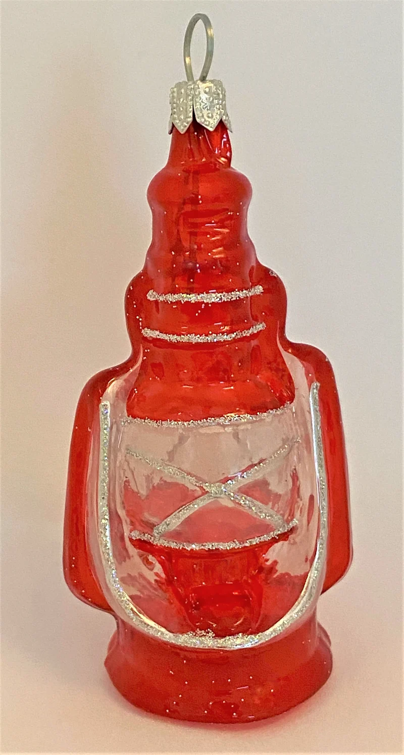 Nostalgische Öllampe rot