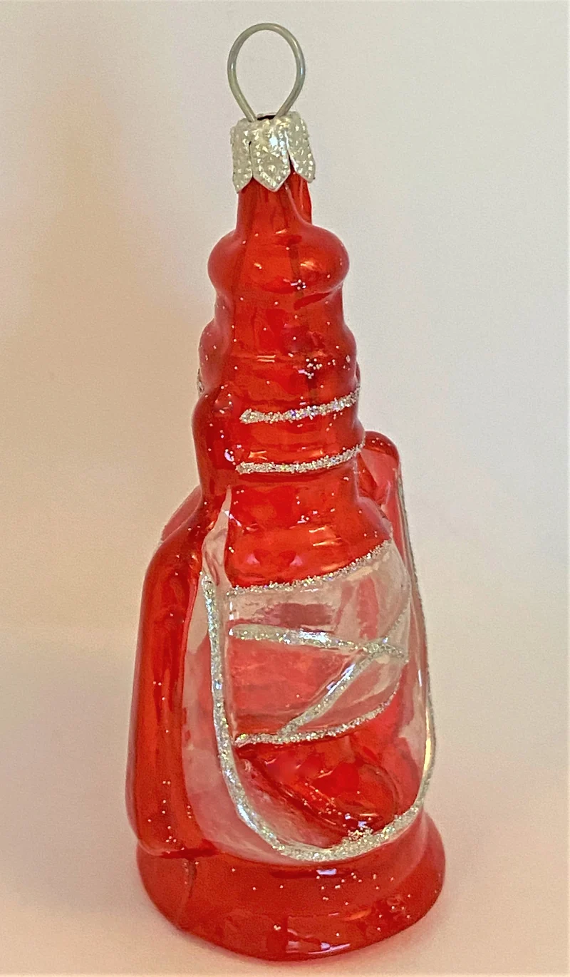 Nostalgische Öllampe rot