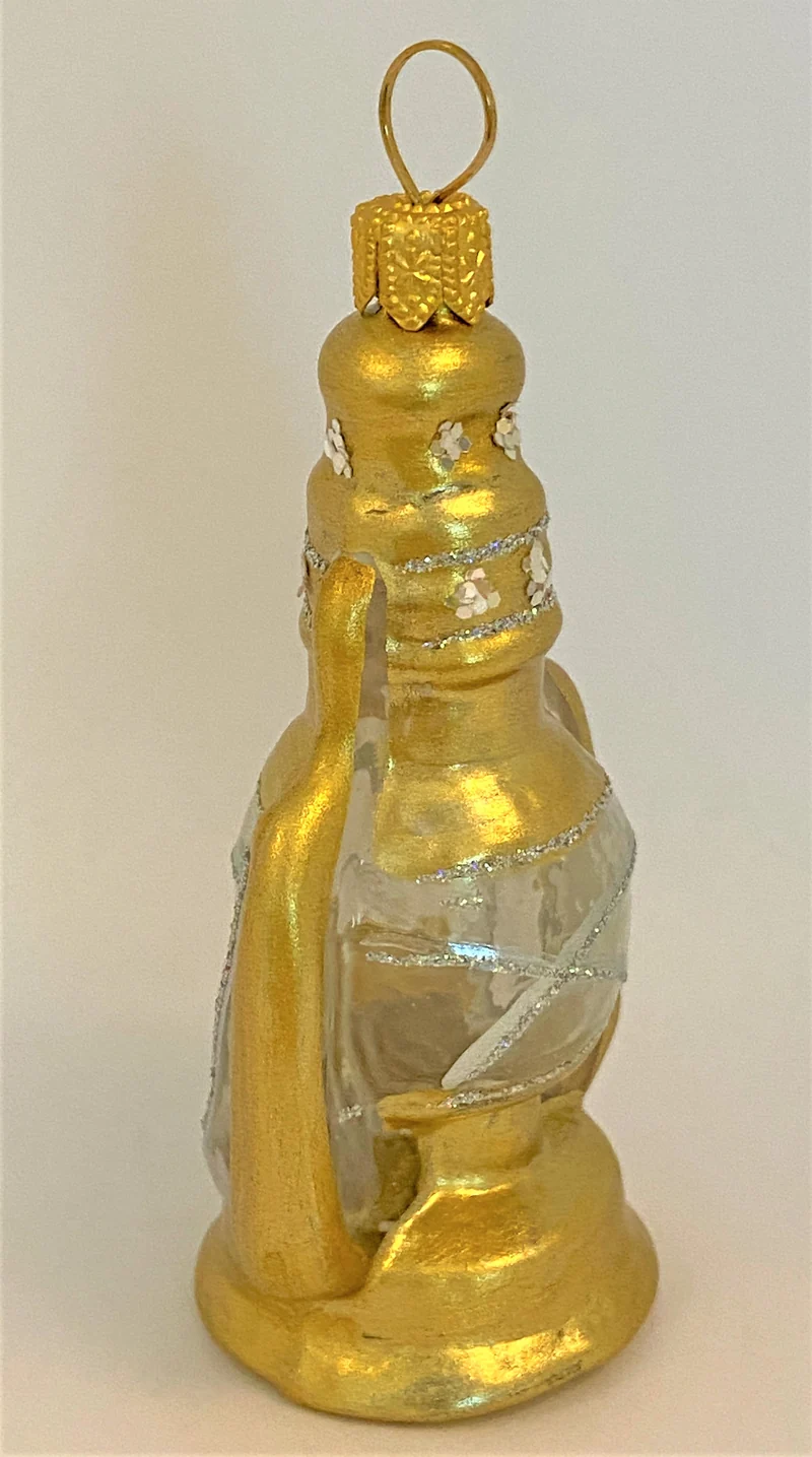 Nostalgische Öllampe gold