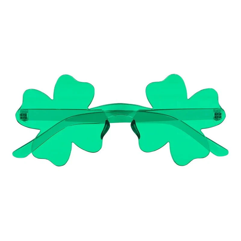 St. Patrick’s Day-Brille mit vierblättrigem Kleeblatt
