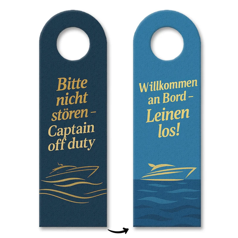 Bitte nicht stören Captain off duty Schiffsmotiv Türhänger