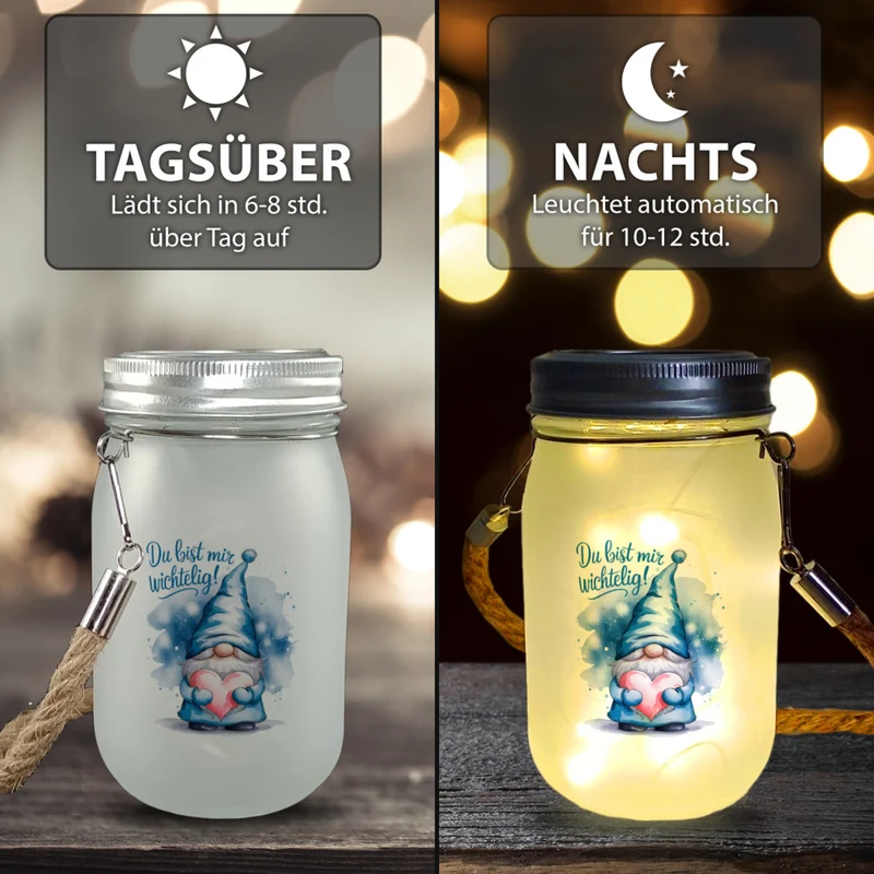Du bist mir wichtelig! Wichtel Solarlicht