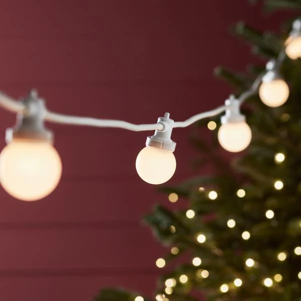 Pro Connect 80m 160er Party Lichterkette warmweiß koppelbar weißes Kabel