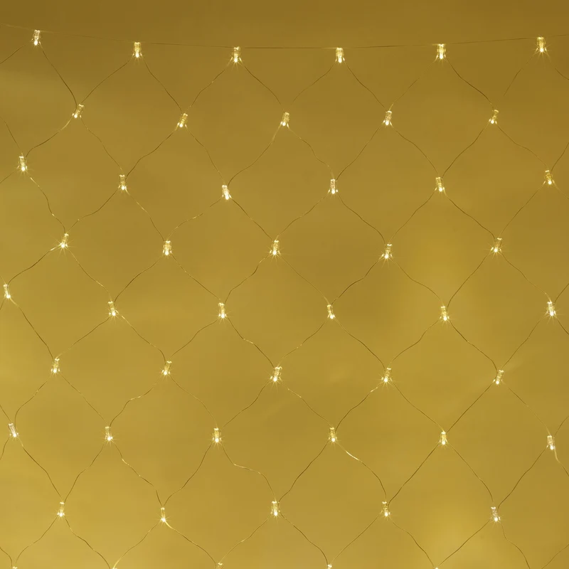 Core Connect 6m x 2m 420er LED Lichternetz warmweiß koppelbar transparentes Kabel