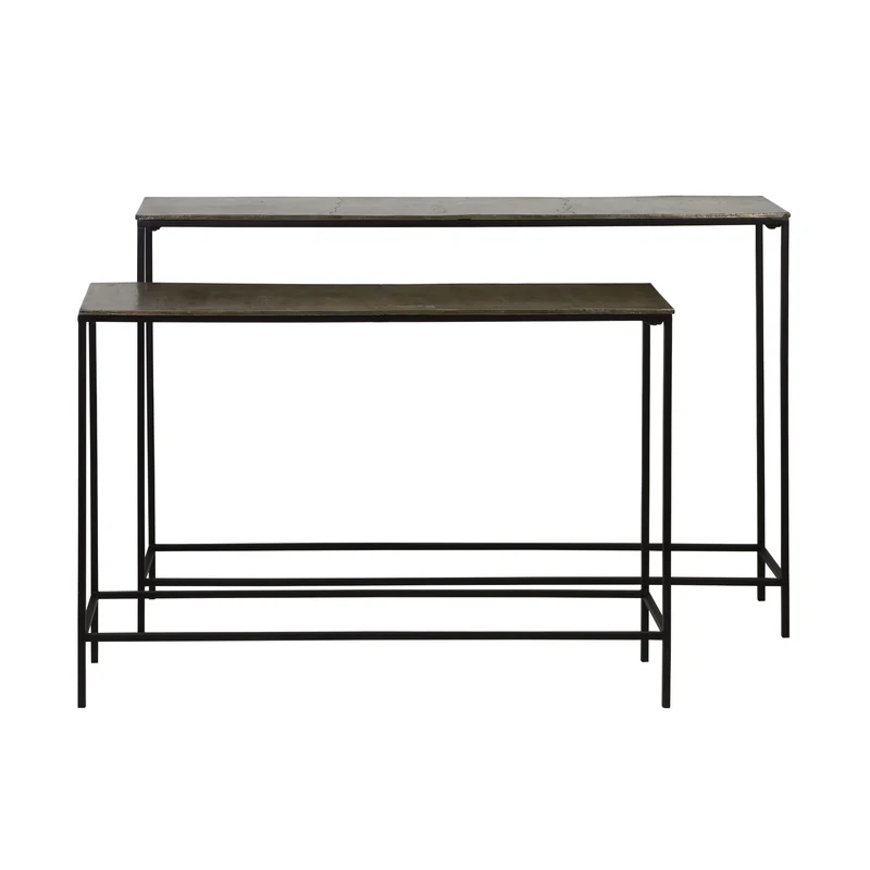 Konsolentisch HARTSVILLE 2er-Set schwarz