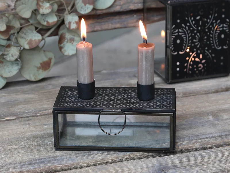 Chic Antique Kerzenständer für 2 Kerzen