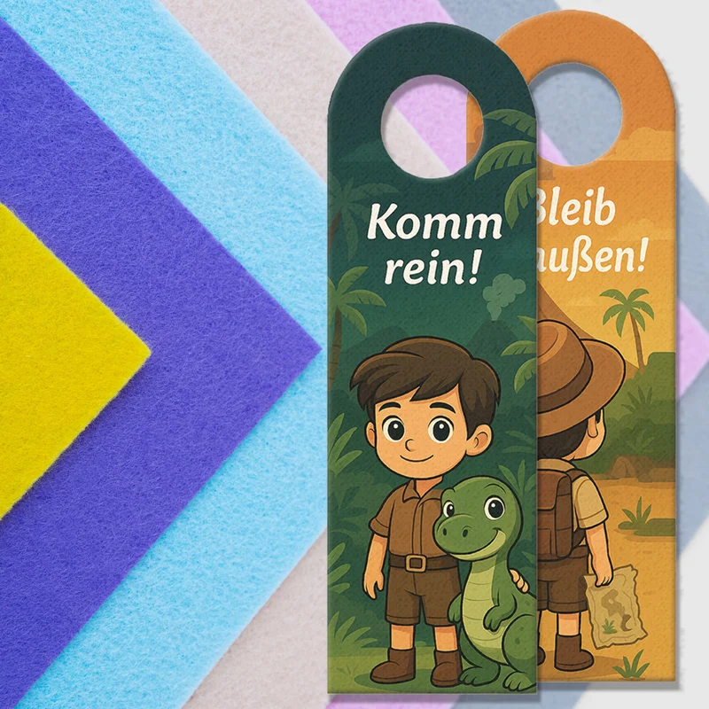 Abenteuer Entdecker Vulkan Dinosaurier Bleib draußen! Komm rein! Türhänger