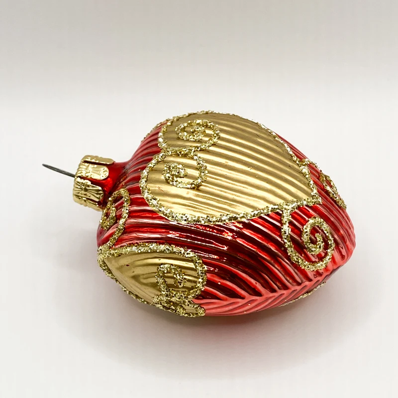 Nostalgisches Herz rot gold