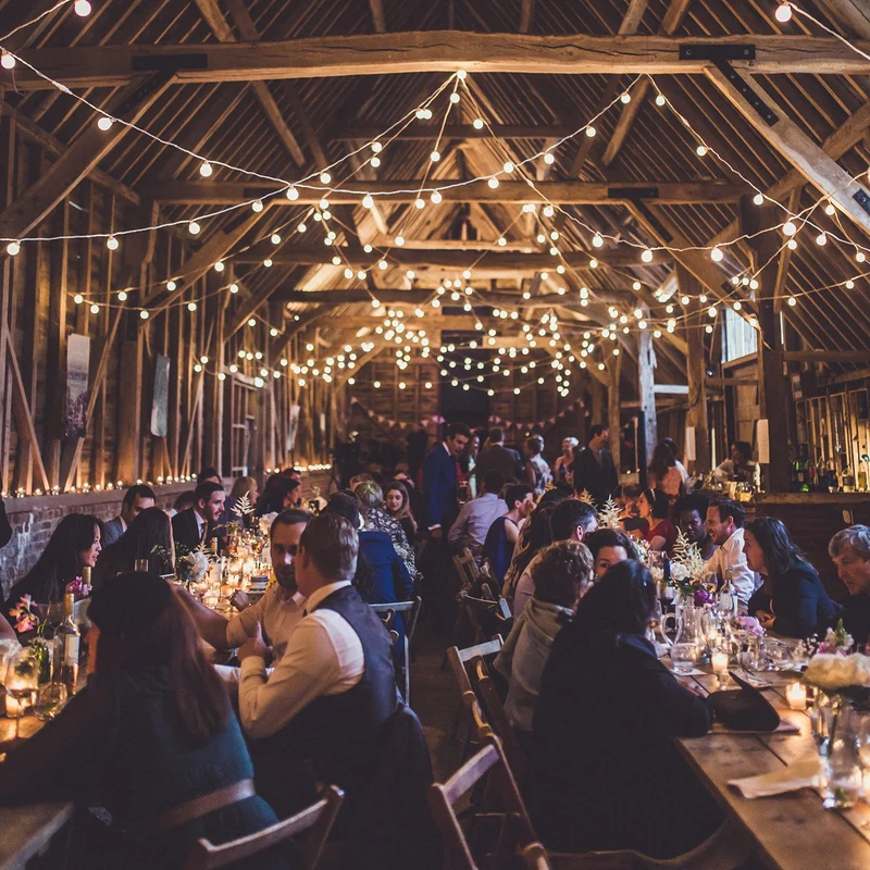 Pro Connect 145m 290er Party Lichterkette warmweiß koppelbar weißes Kabel