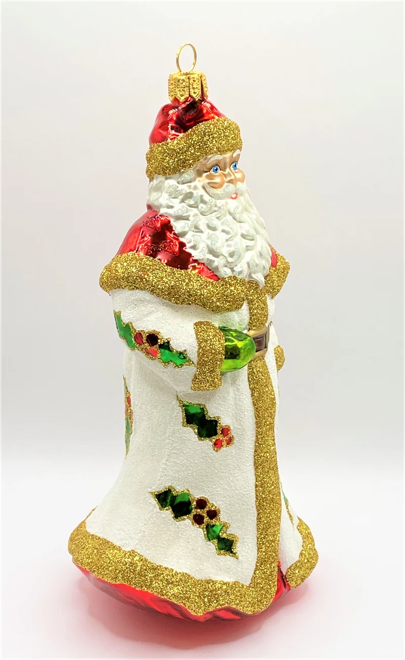 Weihnachtsmann mit Ilex-Dekor