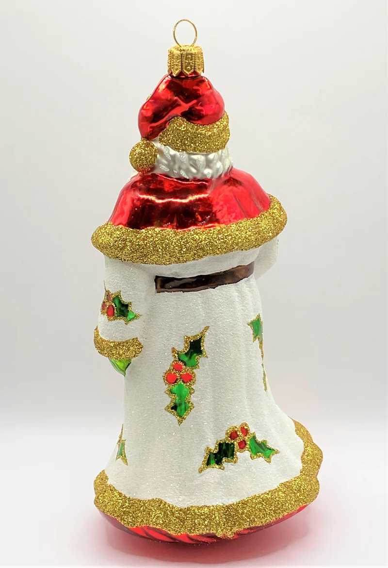 Weihnachtsmann mit Ilex-Dekor