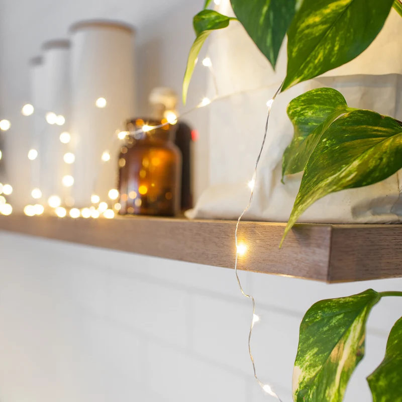 50er Micro USB Lichterkette warmweiß