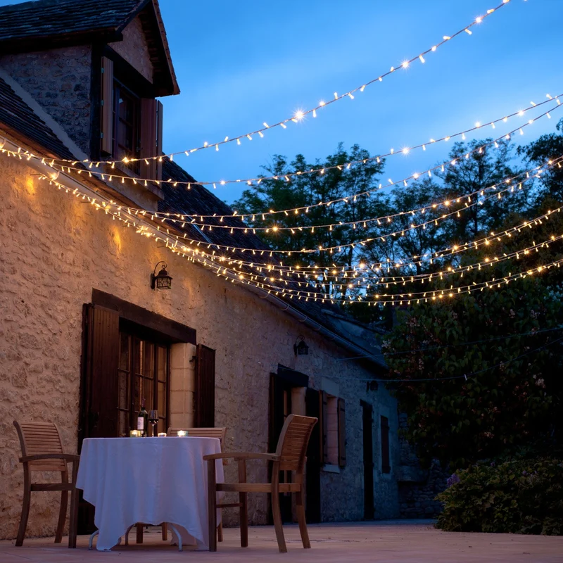 Core Connect 50m 500er LED Lichterkette warmweiß koppelbar transparentes Kabel