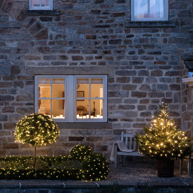 Core Connect 30m 300er LED Lichterkette warmweiß koppelbar grünes Kabel