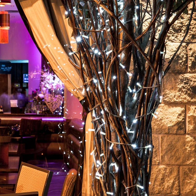 Core Connect 30m 300er LED Lichterkette weiß koppelbar transparentes Kabel