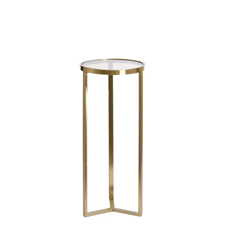 Säule RETIRO gold Glas Ø35x81 cm