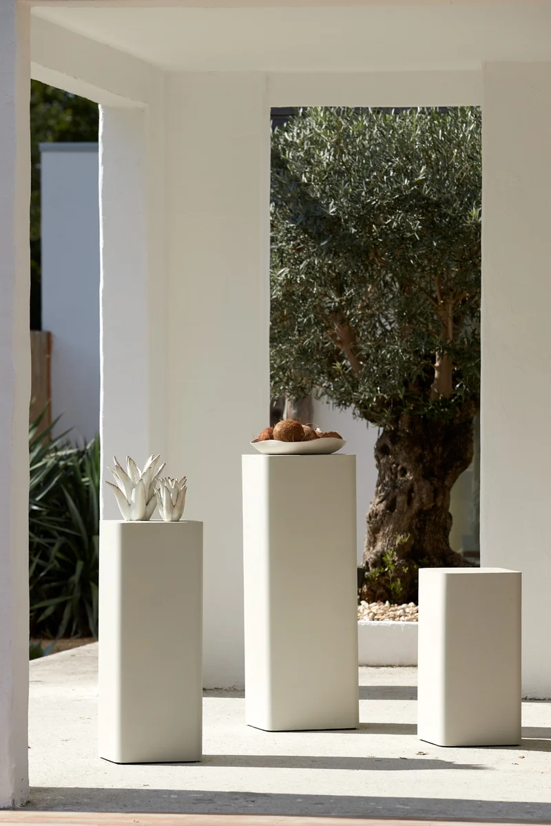 Säule ALURIO creme 30,5x30,5x80 cm