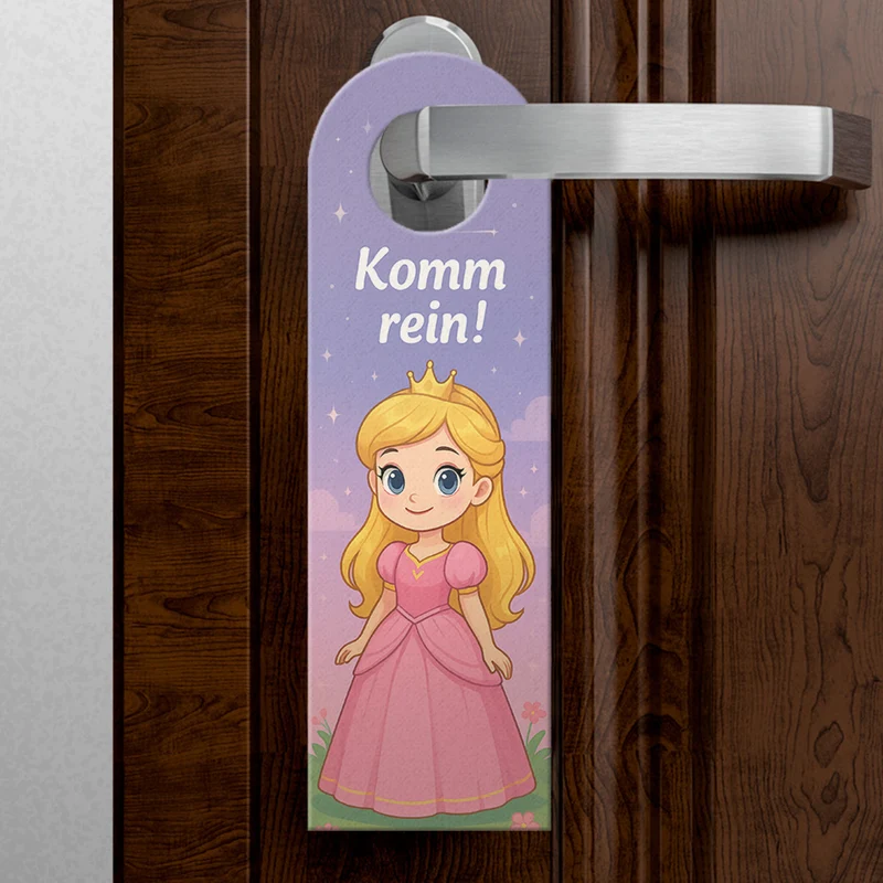 Prinzessin Schloss Bleib draußen! Komm rein! Türhänger