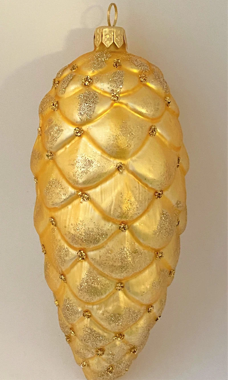 Grosser Zapfen, Gold matt