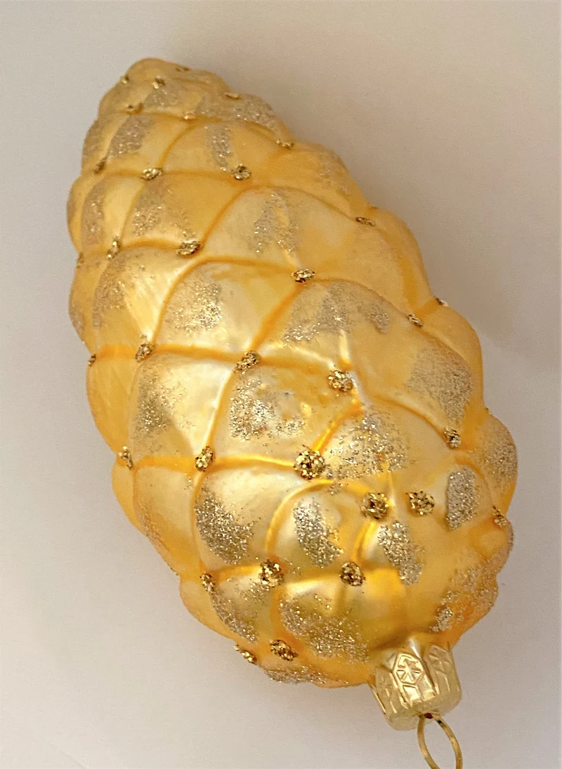 Grosser Zapfen, Gold matt