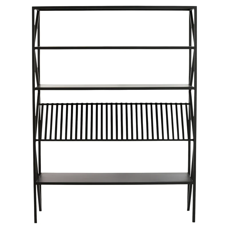 Standregal EZRA Eisen mattschwarz 120x40x160cm