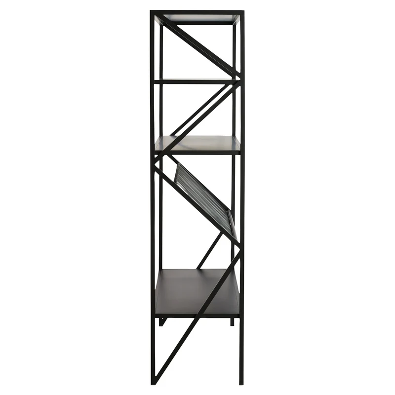 Standregal EZRA Eisen mattschwarz 120x40x160cm