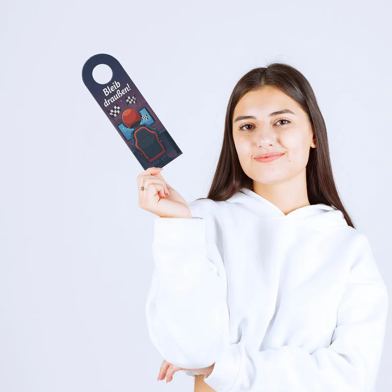 Rennen Gaming Bleib draußen! Komm rein! Türhänger