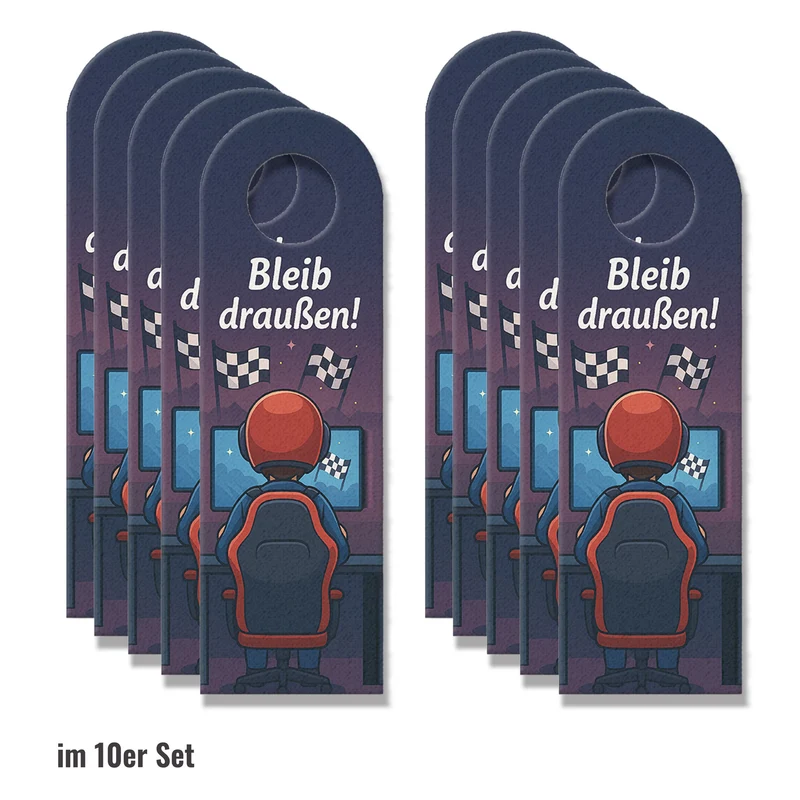 Rennen Gaming Bleib draußen! Komm rein! Türhänger
