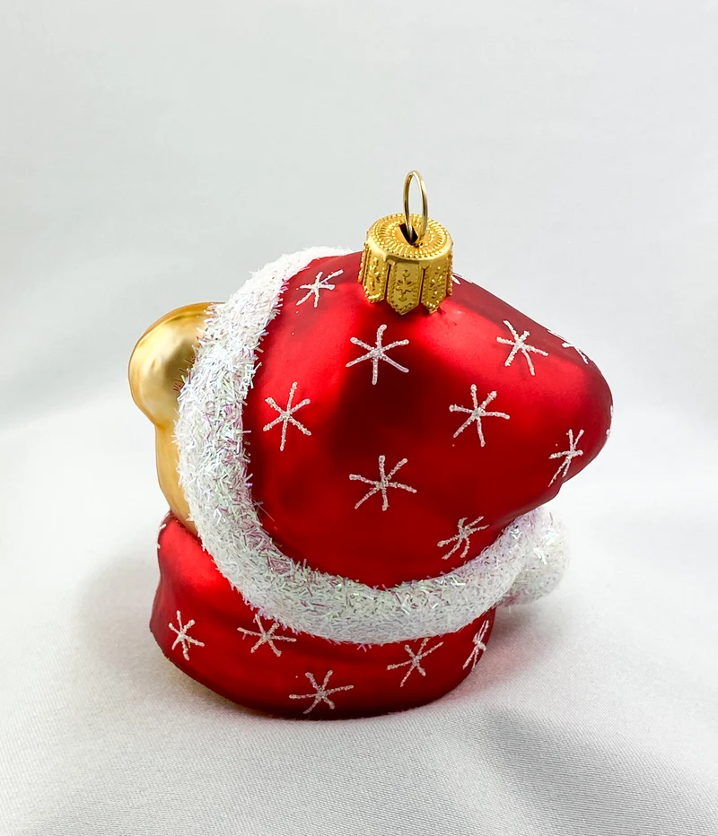 Teddybär mit Weihnachtsmütze