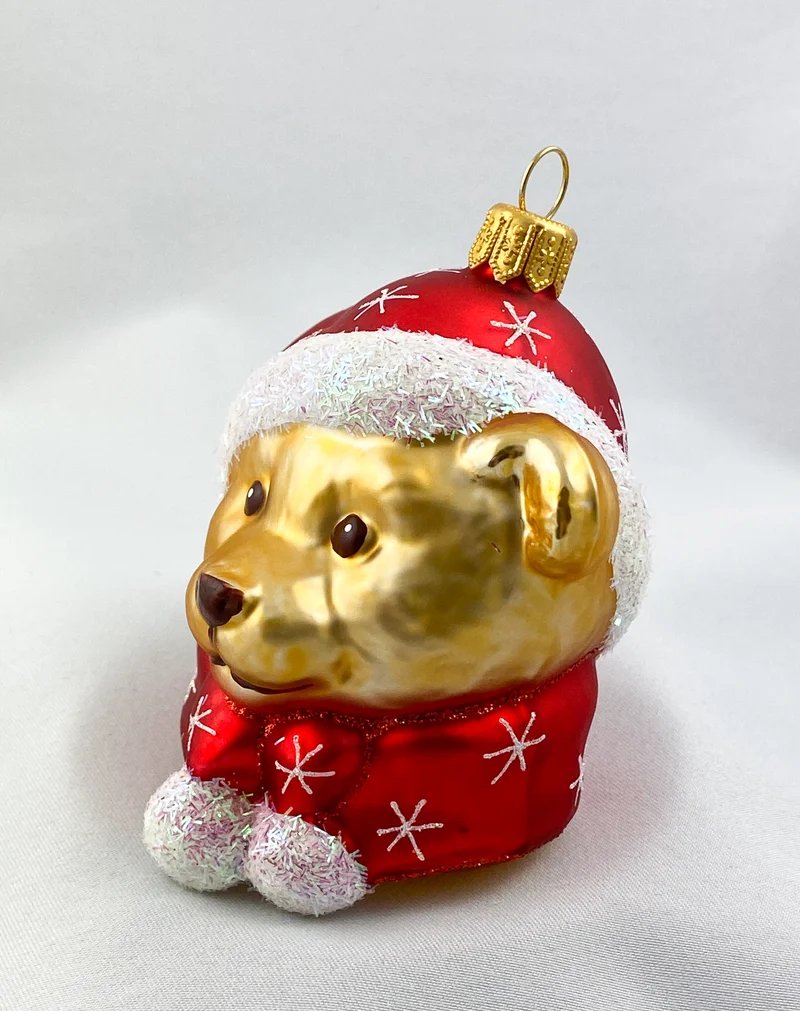 Teddybär mit Weihnachtsmütze