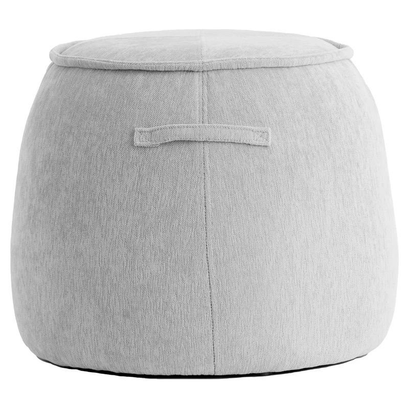 Sitzpouf SIBIU in Sandfarbe Ø50x40