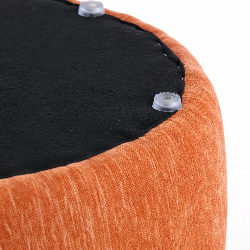 Sitzpouf SIBIU in Orange Ø50x40
