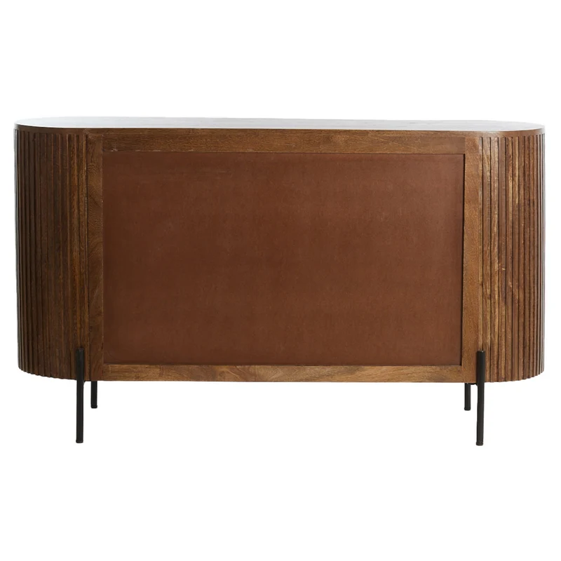 Sideboard DUMOSI Holz dunkelbraun 140x40x78cm