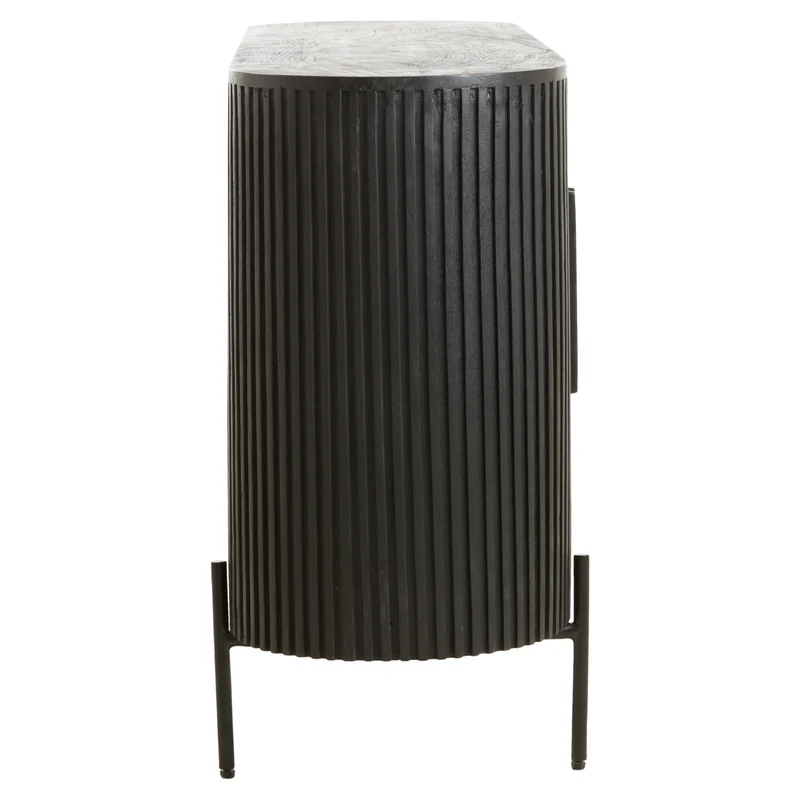 Sideboard DUMOSI Holz schwarz 140x40x78cm