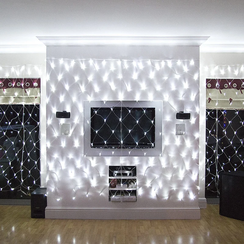 Core Connect 8m x 2m 560er LED Lichternetz weiß koppelbar transparentes Kabel