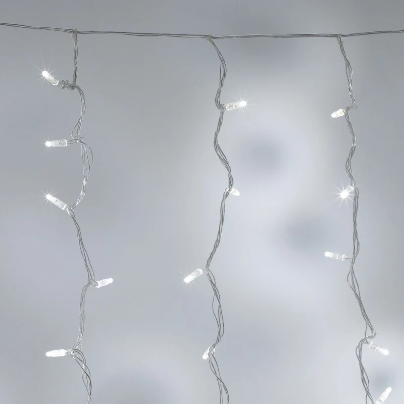 Core Connect 4m x 2m 384er LED Lichtervorhang weiß koppelbar transparentes Kabel