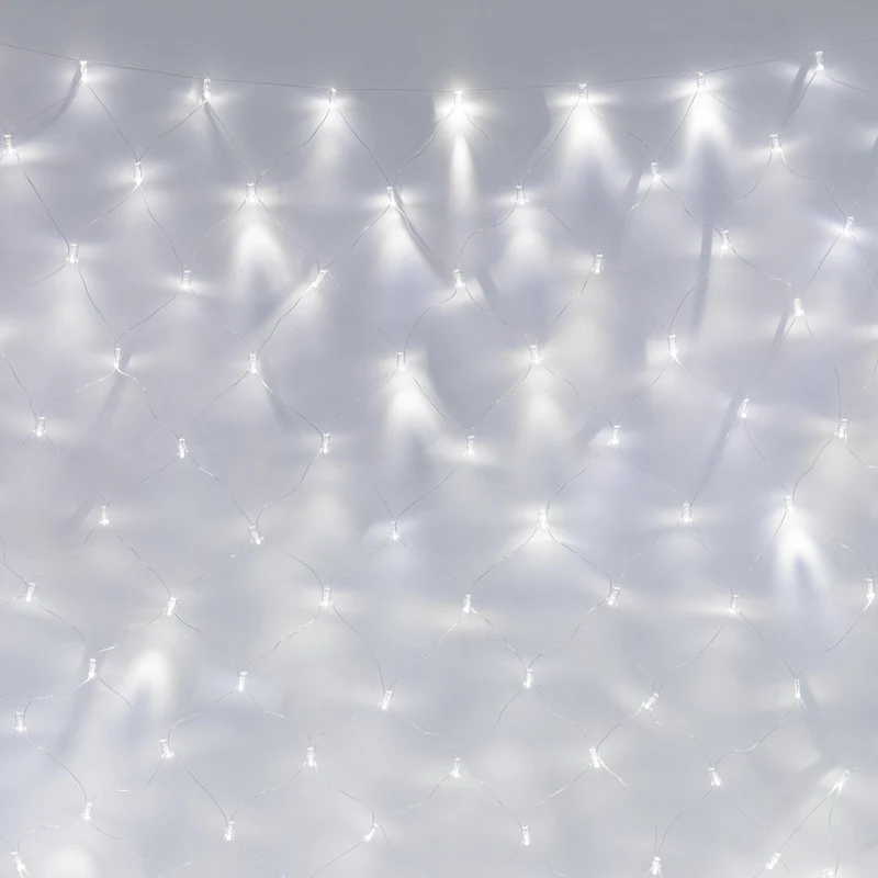Core Connect 4m x 2m 280er LED Lichternetz weiß koppelbar transparentes Kabel