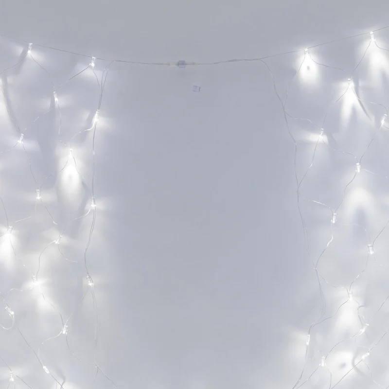 Core Connect 4m x 2m 280er LED Lichternetz weiß koppelbar transparentes Kabel