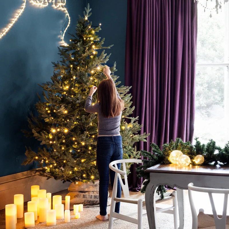 Core Connect 20m 200er LED Lichterkette warmweiß koppelbar grünes Kabel