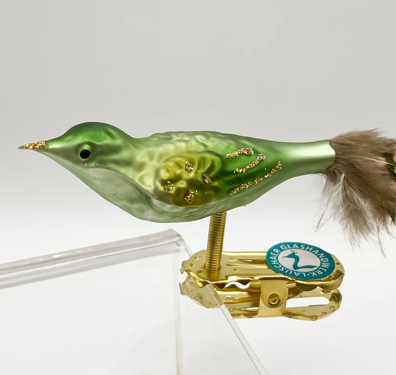 Kleiner olivgrüner Vogel